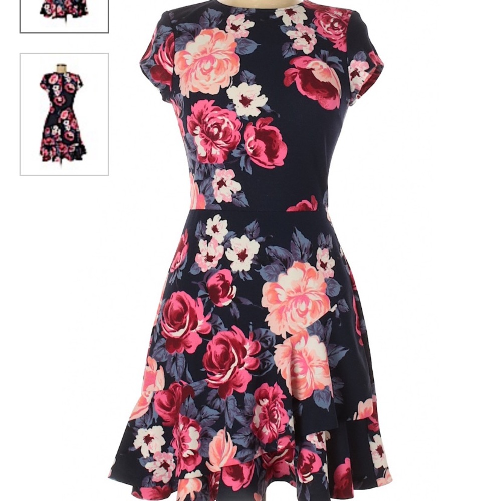 Aqua floral dress